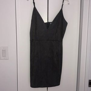 LF Faux Suede Mini Party Dress